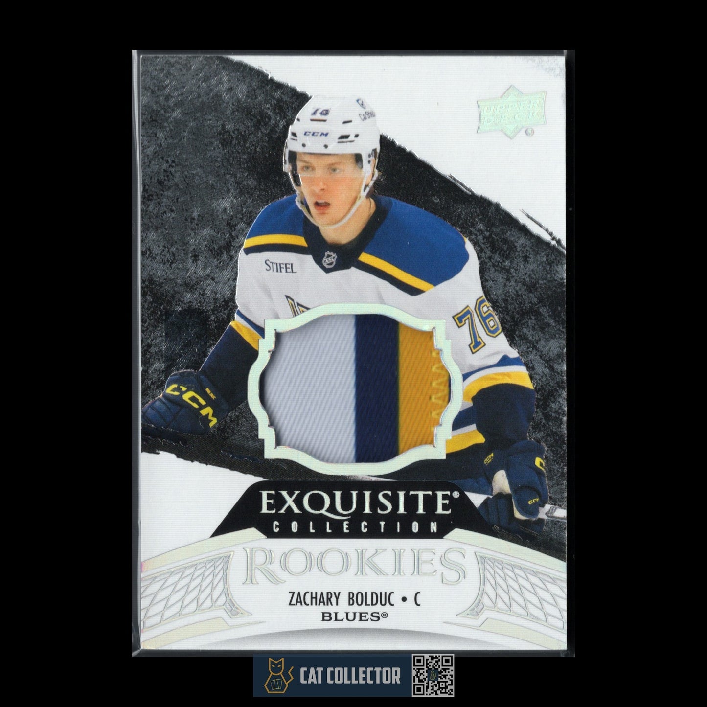 2024-25 UD Exquisite Collection ZACHARY BOLDUC #RP-ZB Rookies Patch RC /99 Patch