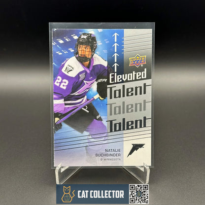 2024-25 UD PWHL NATALIE BUCHBINDER #ET-1 Elevated Talent - Minnesota Frost