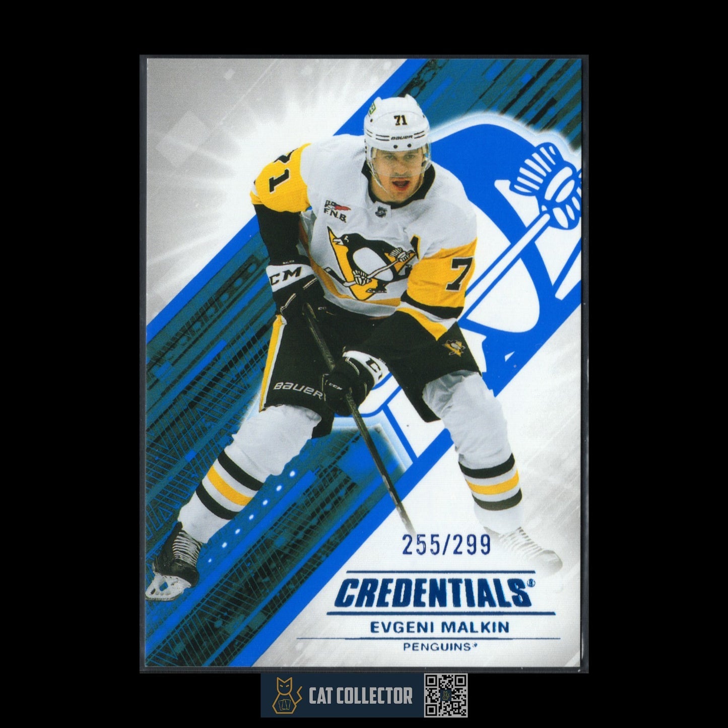 2024-25 UD Credentials EVGENI MALKIN #84 Blue /299 - Pittsburgh Penguins