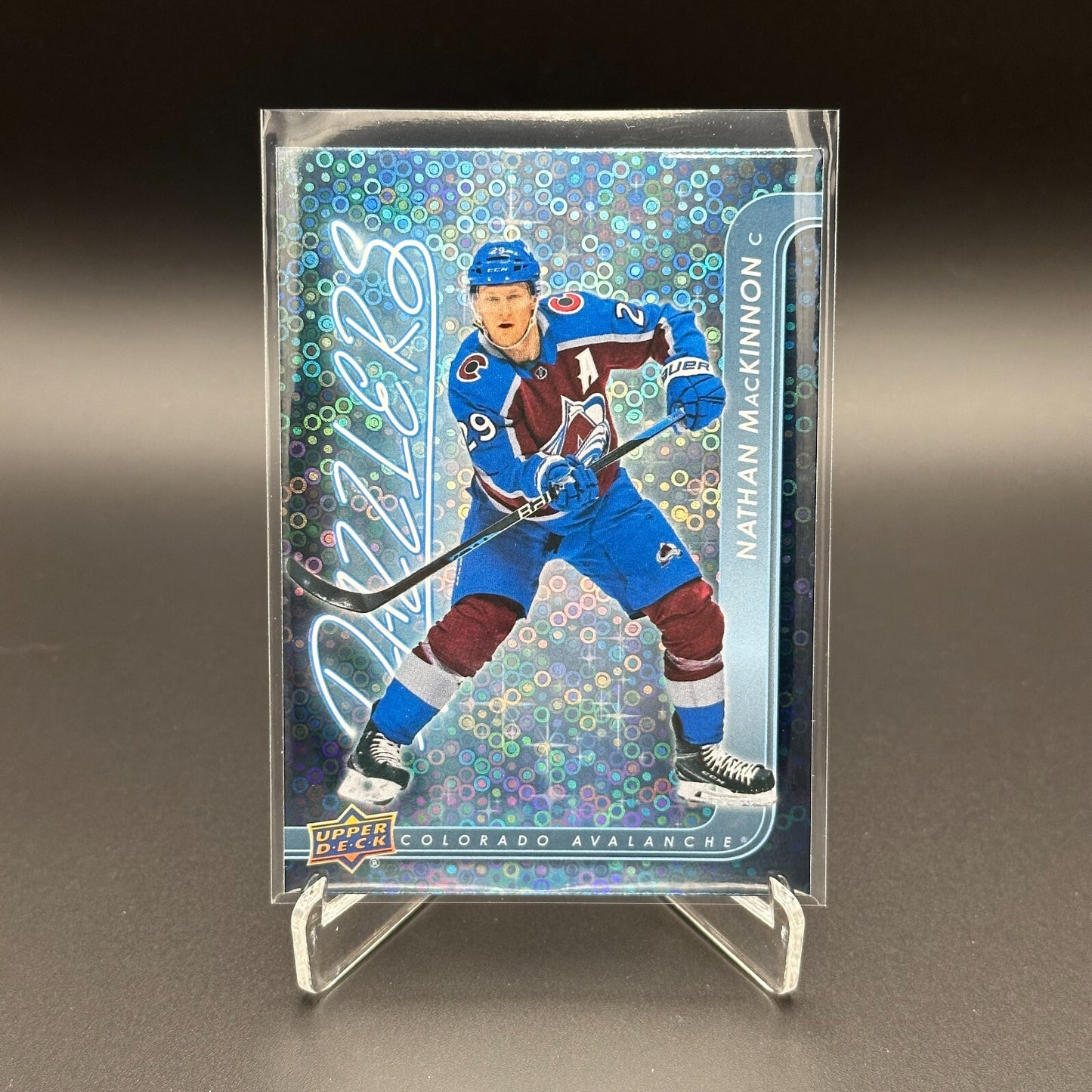 2024-25 UD Series 1 NATHAN MACKINNON #DZ-8 Dazzlers Blue - Colorado Avalanche
