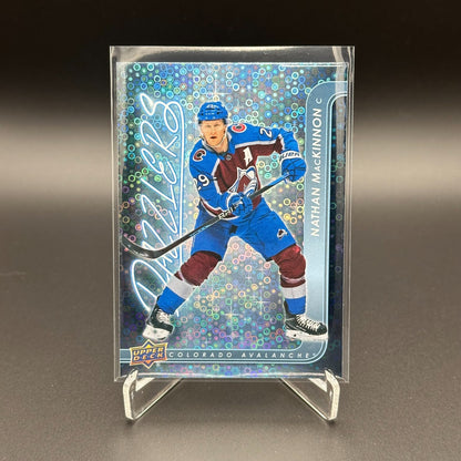 2024-25 UD Series 1 NATHAN MACKINNON #DZ-8 Dazzlers Blue - Colorado Avalanche