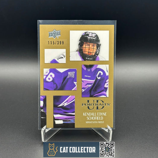 2024-25 UD PWHL KENDALL COYNE SCHOFIELD #UDP-2 UD Portraits Gold /399