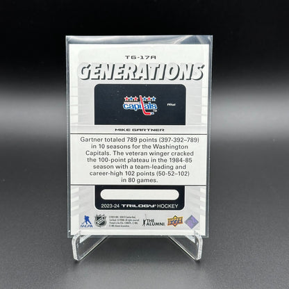 2023-24 UD Trilogy MIKE GARTNER #TG-17A Generations - Washington Capitals