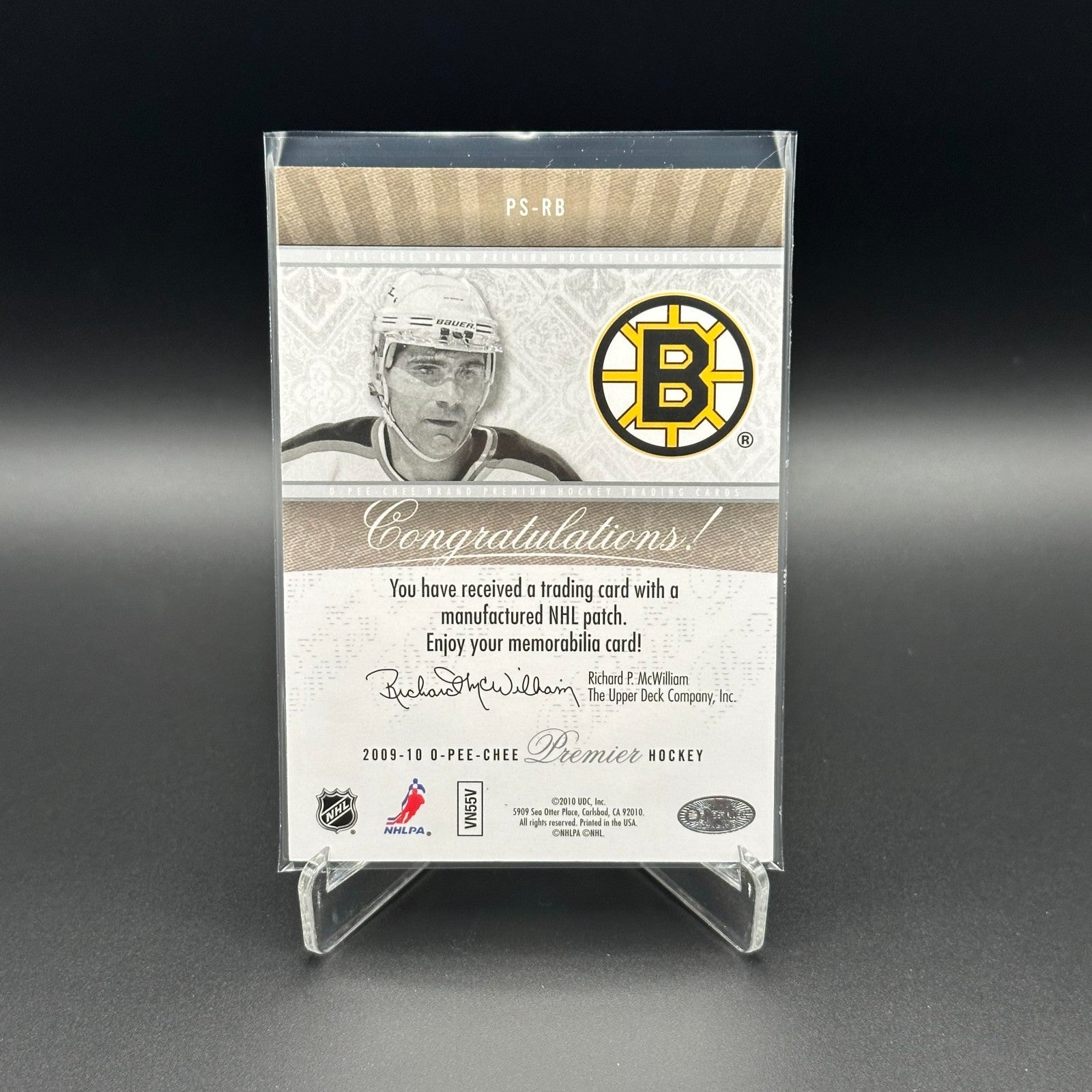 2009-10 O-Pee-Chee Premier RAY BOURQUE #PS-RB Premier Stichings /199