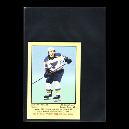 2022-23 UD Parkhurst Champions ROBERT THOMAS #R-38 Retro Parkie mini Bubble gum