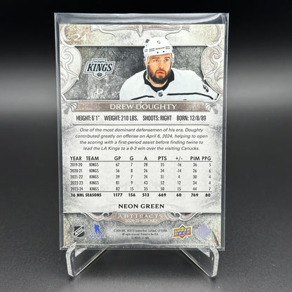 2024-25 UD Artifacts DREW DOUGHTY #24 Neon Green - Los Angeles Kings