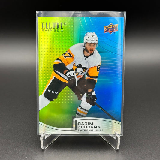 2021-22 UD Allure RADIM ZOHORNA #R-38 Rainbow Green/Blue Spectrum /299