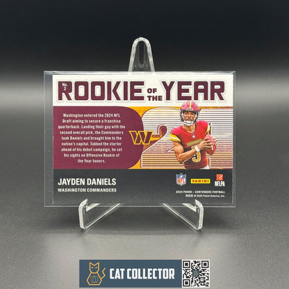 2024 Panini Contenders JAYDEN DANIELS #2 Rookie of the year RC