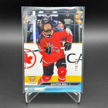 2024-25 Upper Deck PWHL ASHTON BELL #50 Deluxe 110/250 - Ottawa - 1st EDITION!