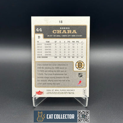 2006-07 Fleer Hockey ZDENO CHARA #18 Boston Bruins