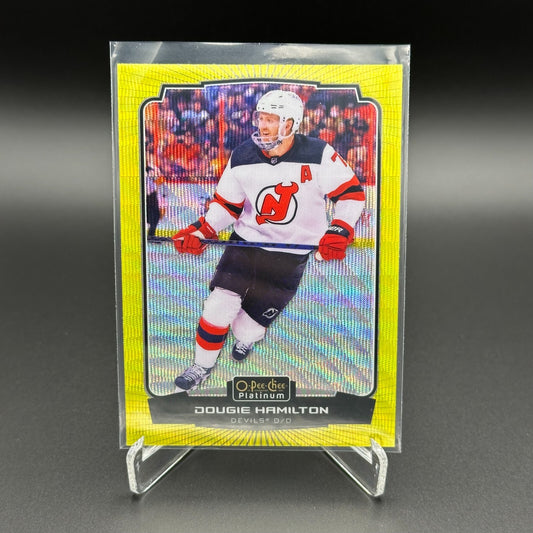 2022-23 O-Pee-Chee Platinum DOUGIE HAMILTON #70 Neon Yellow Surge
