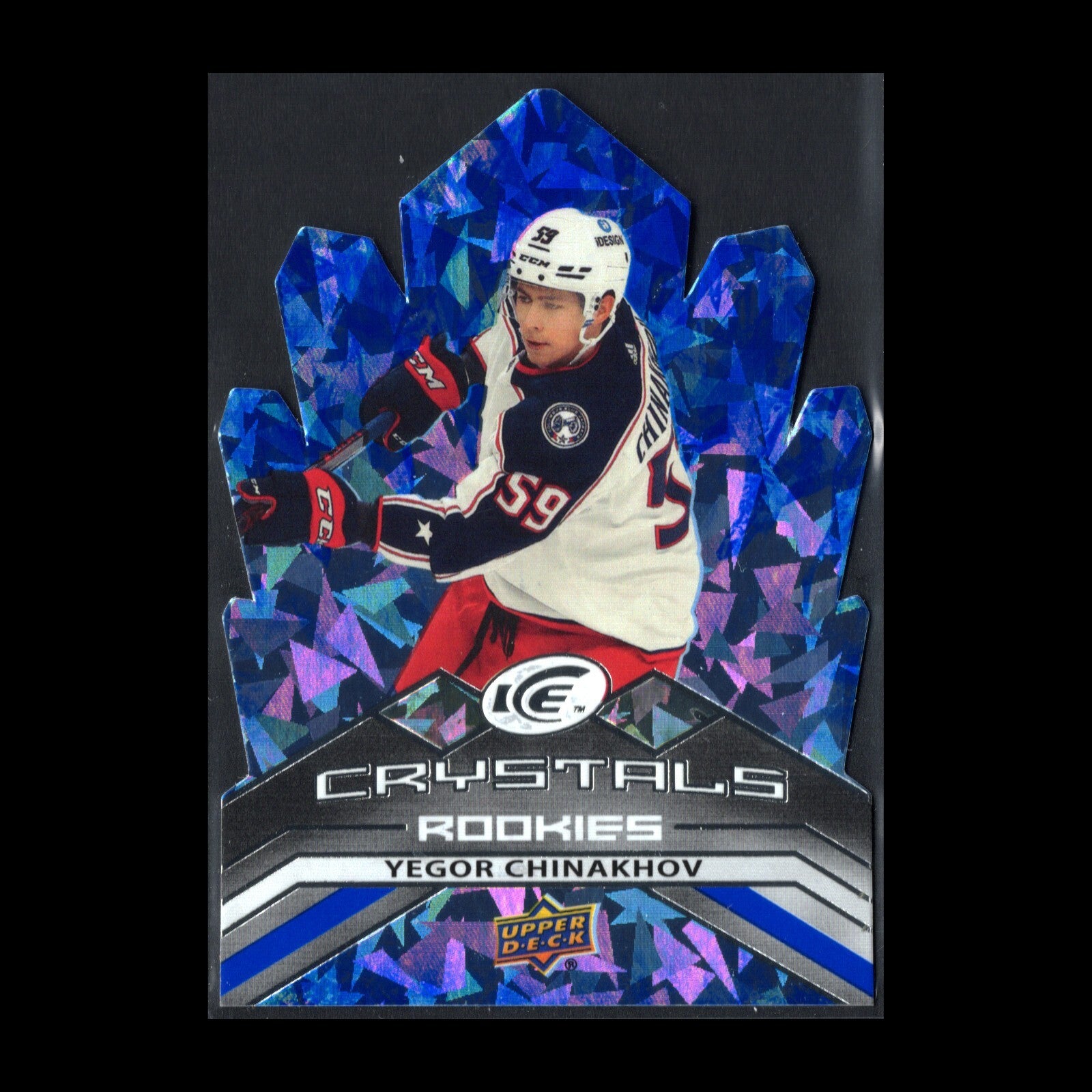 2021-22 UD Ice YEGOR CHINAKHOV #IC-57 Ice Crystals Rookies Die-Cut RC