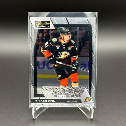2023-24 O-Pee-Chee Platinum LEO CARLSSON #293 Marquee rookie RC - Anaheim Ducks