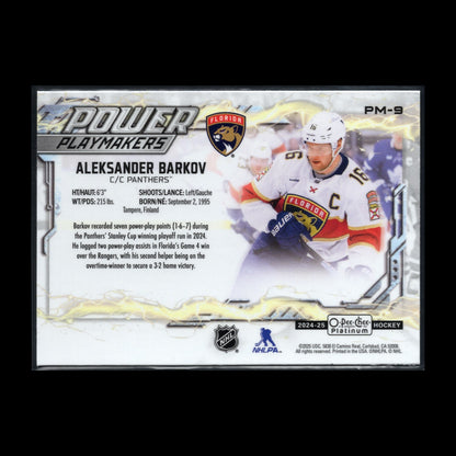 2024-25 O-Pee-Chee Platinum ALEKSANDER BARKOV #PM-9 Power Playmakers