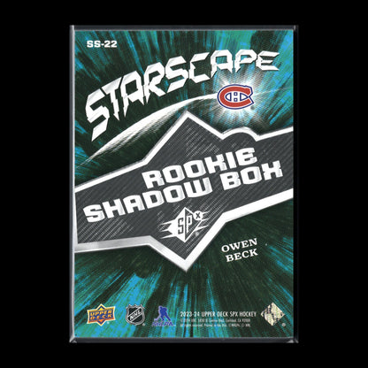 2023-24 UD SPx OWEN BECK #SS-22 Starscape Shadow Box Rookie RC
