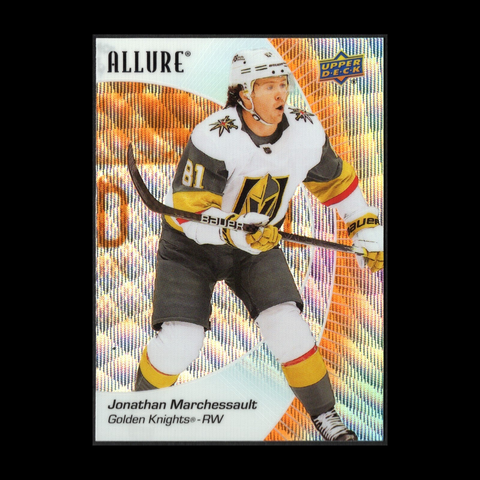 2023-24 UD Allure JONATHAN MARCHESSAULT #92 Orange Slice - Vegas Golden Knights