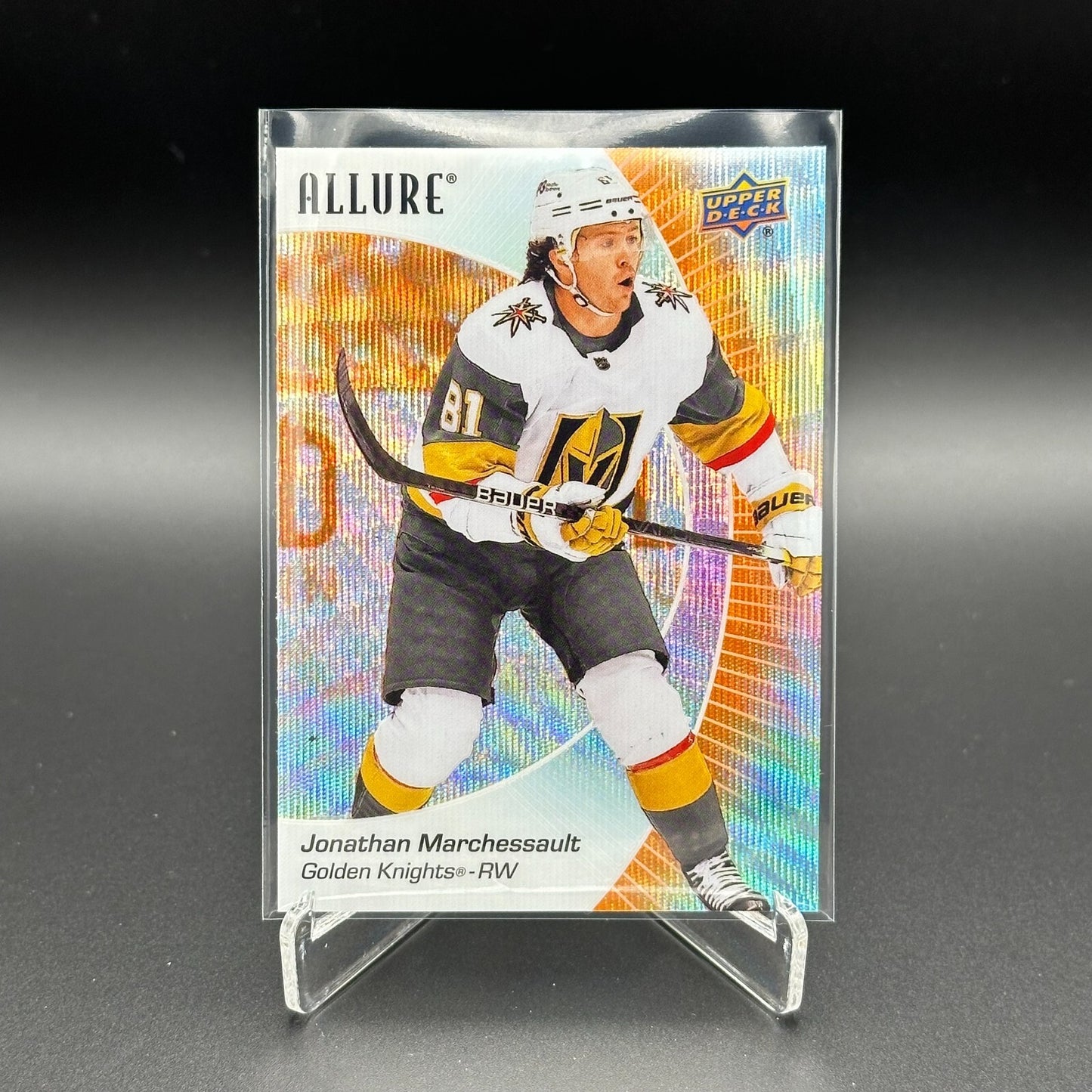 2023-24 UD Allure JONATHAN MARCHESSAULT #92 Orange Slice - Vegas Golden Knights