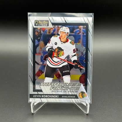 2023-24 OPC Platinum KEVIN KORCHINSKI #259 Marquee rookie RC Chicago Blackhawks