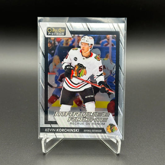 2023-24 OPC Platinum KEVIN KORCHINSKI #259 Marquee rookie RC Chicago Blackhawks