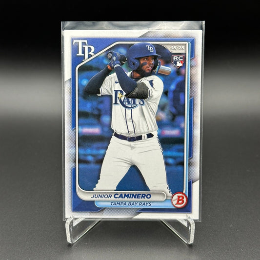 2024 Topps Bowman JUNIOR CAMINERO #20 Prospect RC - Tampa Bay Rays