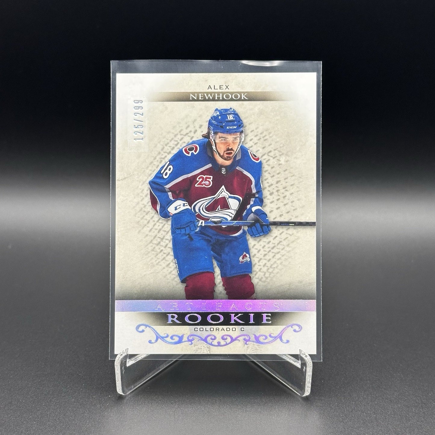 2021-22 UD Artifacts ALEX NEWHOOK #169 Rookie Silver Spectrum /299