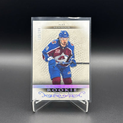 2021-22 UD Artifacts ALEX NEWHOOK #169 Rookie Silver Spectrum /299