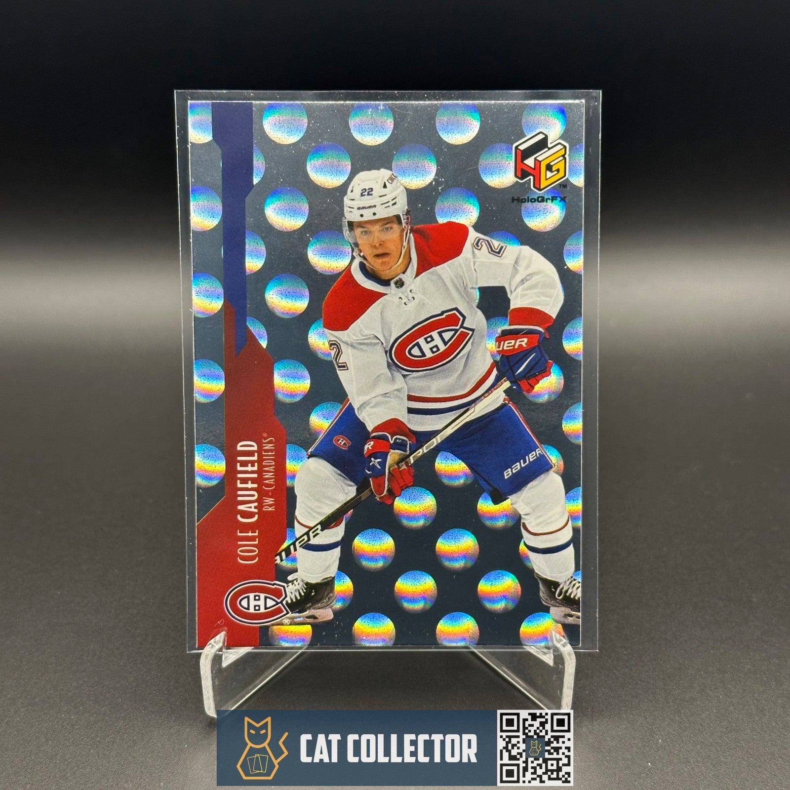 2021-22 UD Extended series COLE CAUFIELD #HG-16 HoloGrFX RC