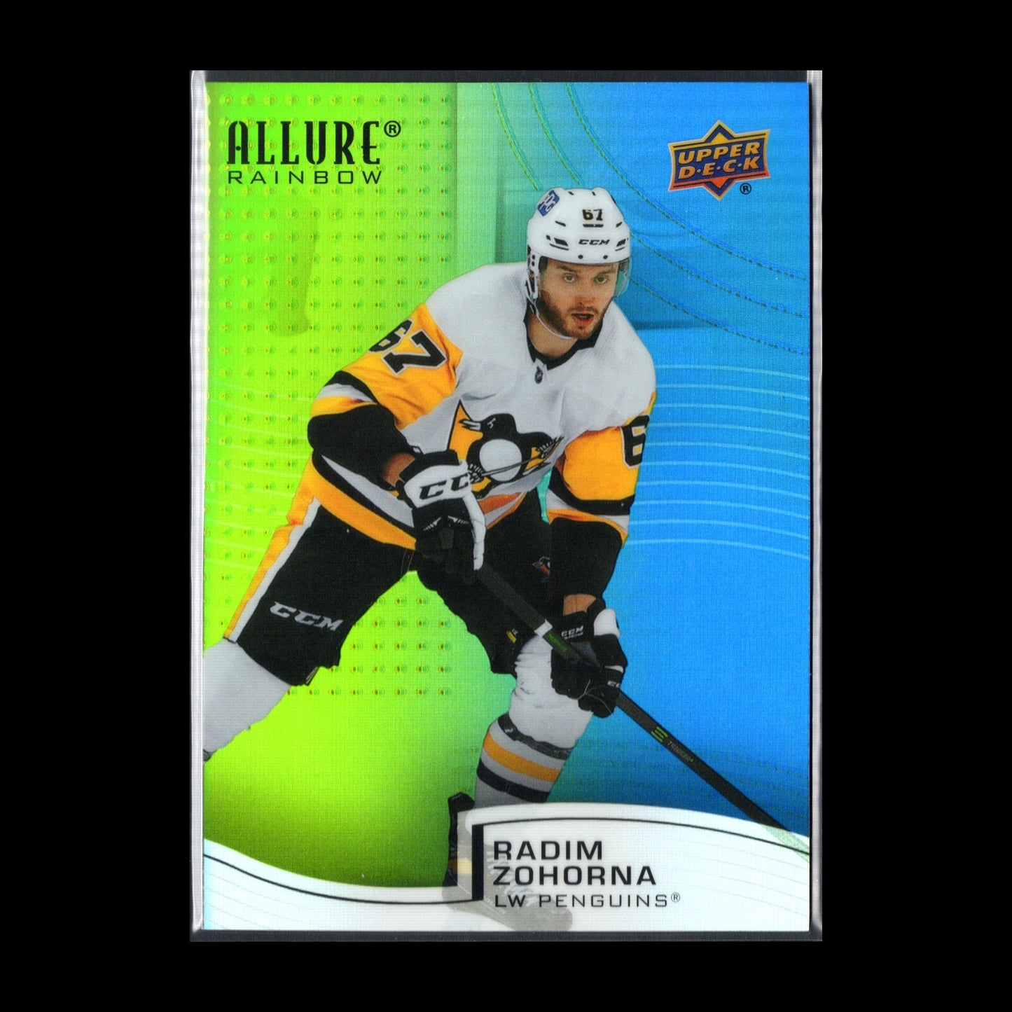 2021-22 UD Allure RADIM ZOHORNA #R-38 Rainbow Green/Blue Spectrum /299