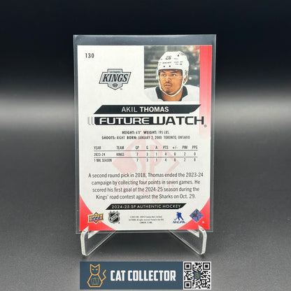 2024-25 UD SP Authentic AKIL THOMAS #130 Future Watch Limited Red RC