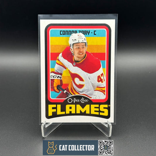 2024-25 O-Pee-Chee Hockey CONNOR ZARY #402 Retro - Calgary Flames
