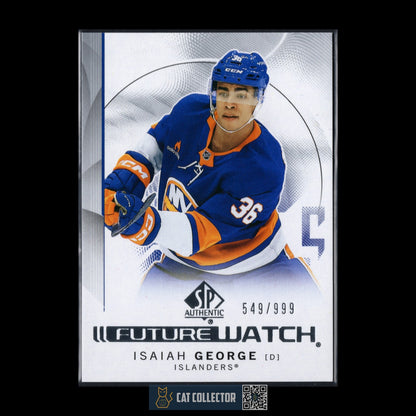 2024-25 UD SP Authentic ISAIAH GEORGE #197 Future Watch RC /999