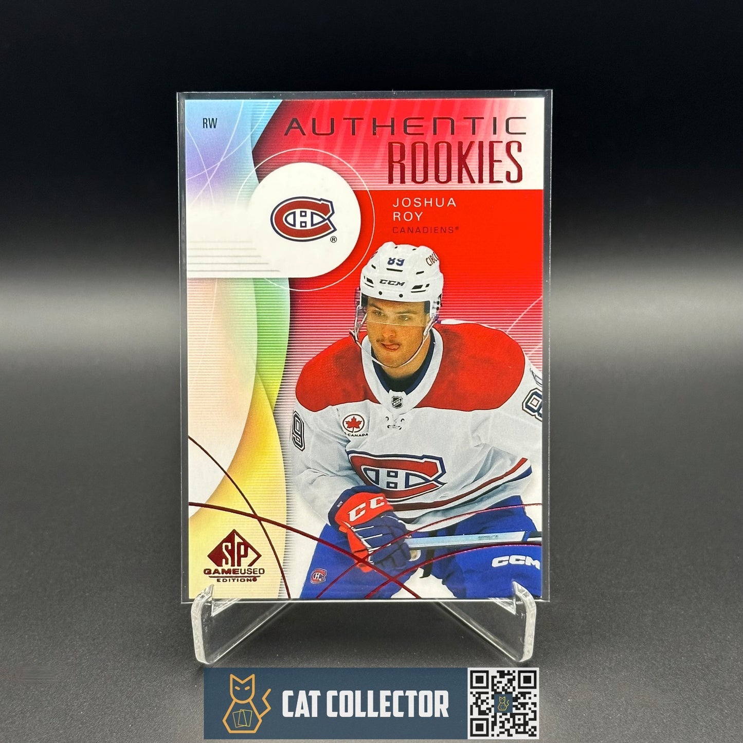 2024-25 UD SP Game Used JOSHUA ROY #248 Red RC Rookie - Montreal Canadiens