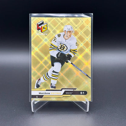 2023-24 UD Series Extended MATTHEW POITRAS #HG-15 HoloGrFX Gold