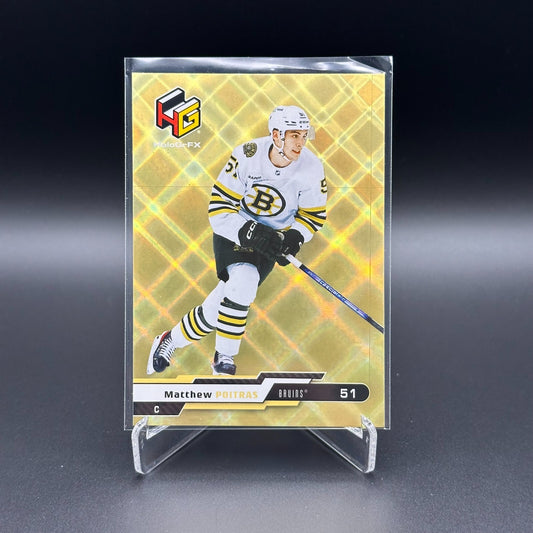 2023-24 UD Series Extended MATTHEW POITRAS #HG-15 HoloGrFX Gold