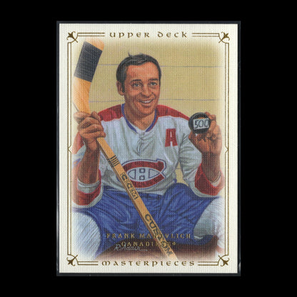 2008-09 Upper Deck Masterpieces Hockey FRANK MAHOVLICH #57 - Montreal Canadiens