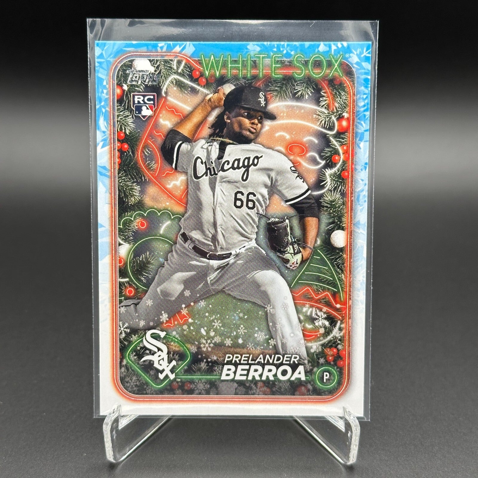 2024 Topps Holiday PRELANDER BERROA #H182 RC - Chicago White Sox