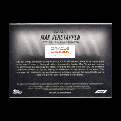2024 Topps Chrome Formula 1 MAX VERSTAPPEN #CAM-1 Camber