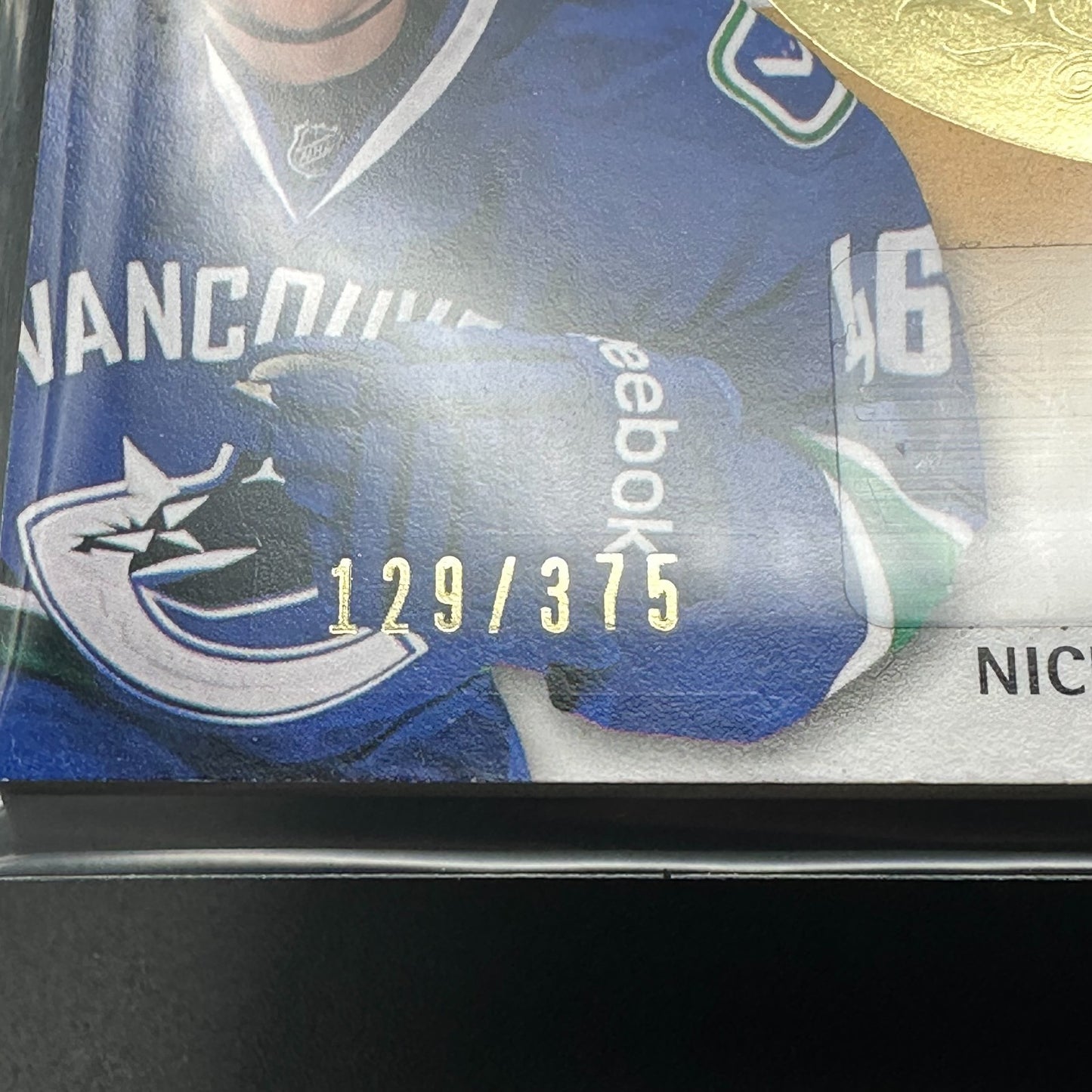 2013-14 Fleer Showcase NICKLAS JENSEN #193 Hot prospects RC /375 Auto Patch