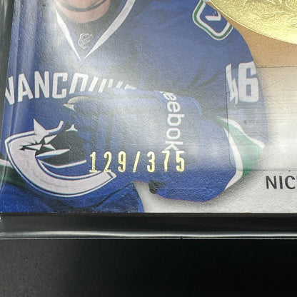 2013-14 Fleer Showcase NICKLAS JENSEN #193 Hot prospects RC /375 Auto Patch