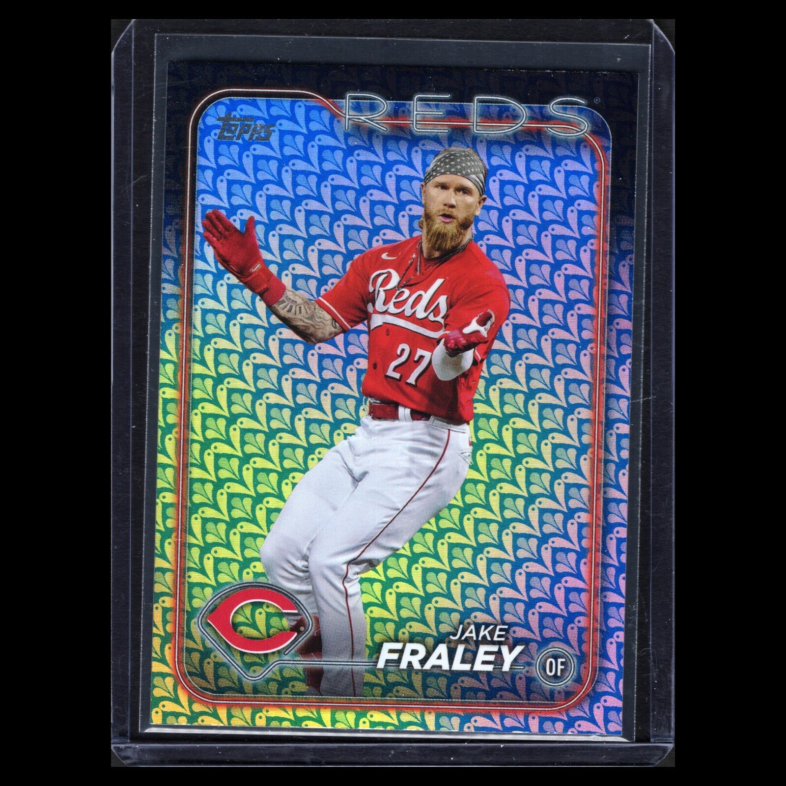 2024 Topps Series 1 JAKE FRALEY #261 Easter Holiday Foil - Cincinnati Reds