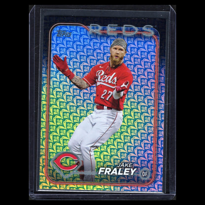 2024 Topps Series 1 JAKE FRALEY #261 Easter Holiday Foil - Cincinnati Reds