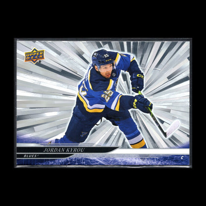 2024-25 UD Series 1 JORDAN KYROU #159 Outburst - St. Louis BLues (See images)