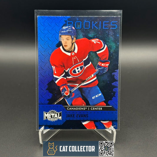 2020-21 SkyBox Metal Universe JAKE EVANS #131 Blue spectrum Rookie RC