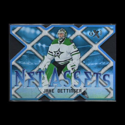 2023-24 SkyBox E-X 2000 JAKE OETTINGER #9 of 30 Net Assets - Dallas Stars