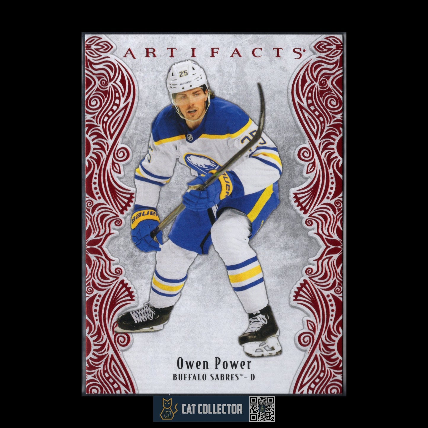 2025-26 UD Artifacts OWEN POWER #58 Ruby Red Veteran /599