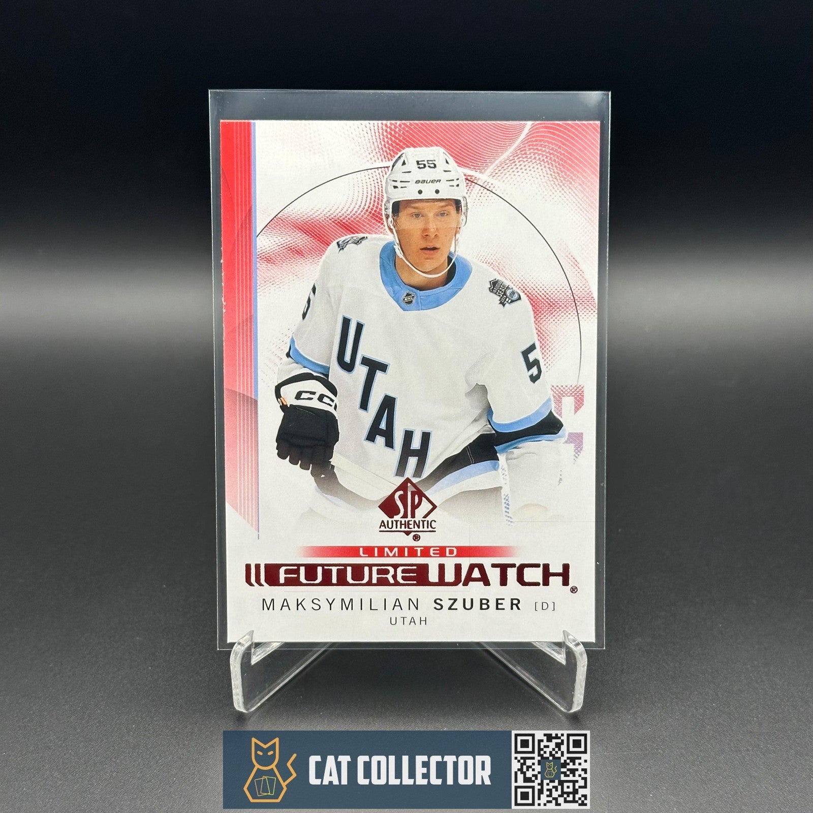 2024-25 UD SP Authentic MAKSYMILIAN SZUBER #195 Future Watch Limited Red RC