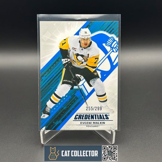 2024-25 UD Credentials EVGENI MALKIN #84 Blue /299 - Pittsburgh Penguins