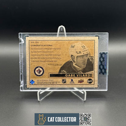 2024-25 UD Clear Cut GABE VILARDI #VA-GV Veteran Vintage Auto Winnipeg Jets