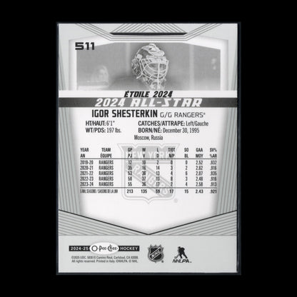 2024-25 O-Pee-Chee Hockey IGOR SHESTERKIN #511 2024 All-Star
