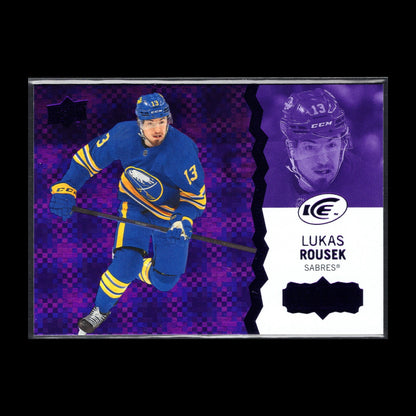 2023-24 UD Ice LUKAS ROUSEK #119 Purple Rookie RC - Buffalo Sabres